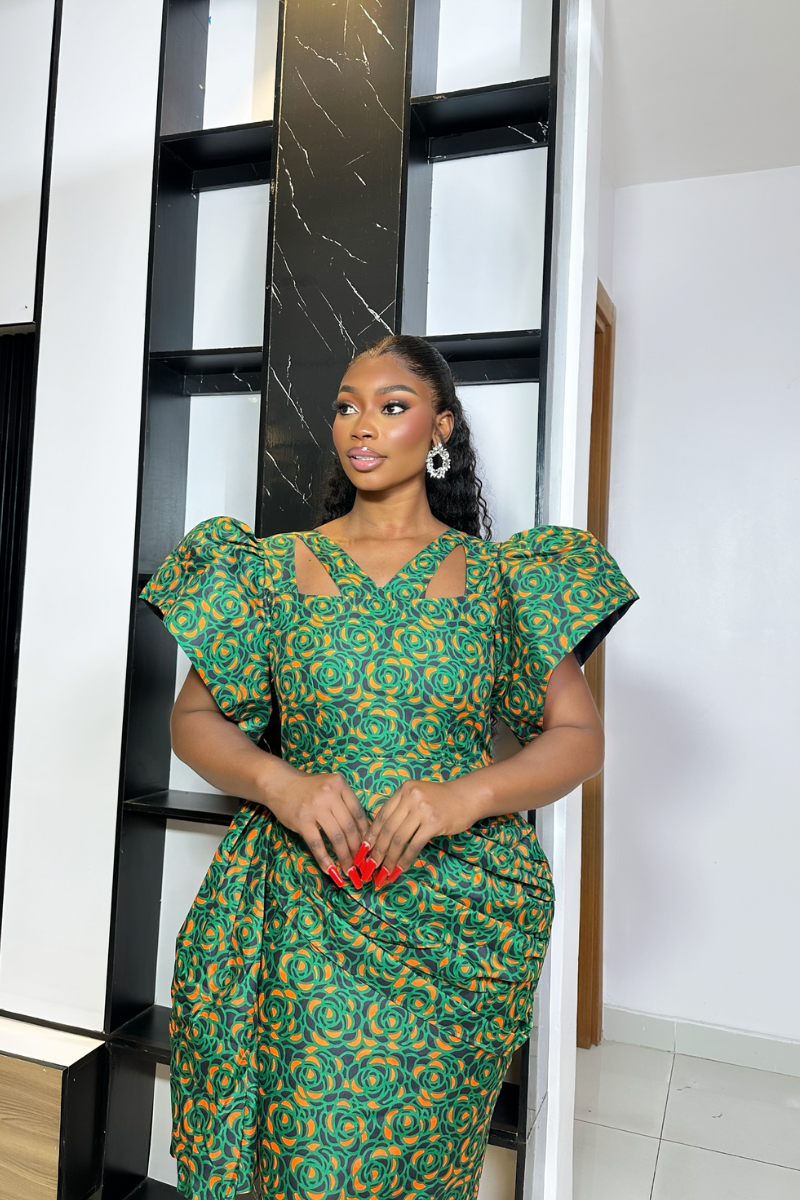 AMARA ANKARA DRESS NEW PRINT - SHESABI
