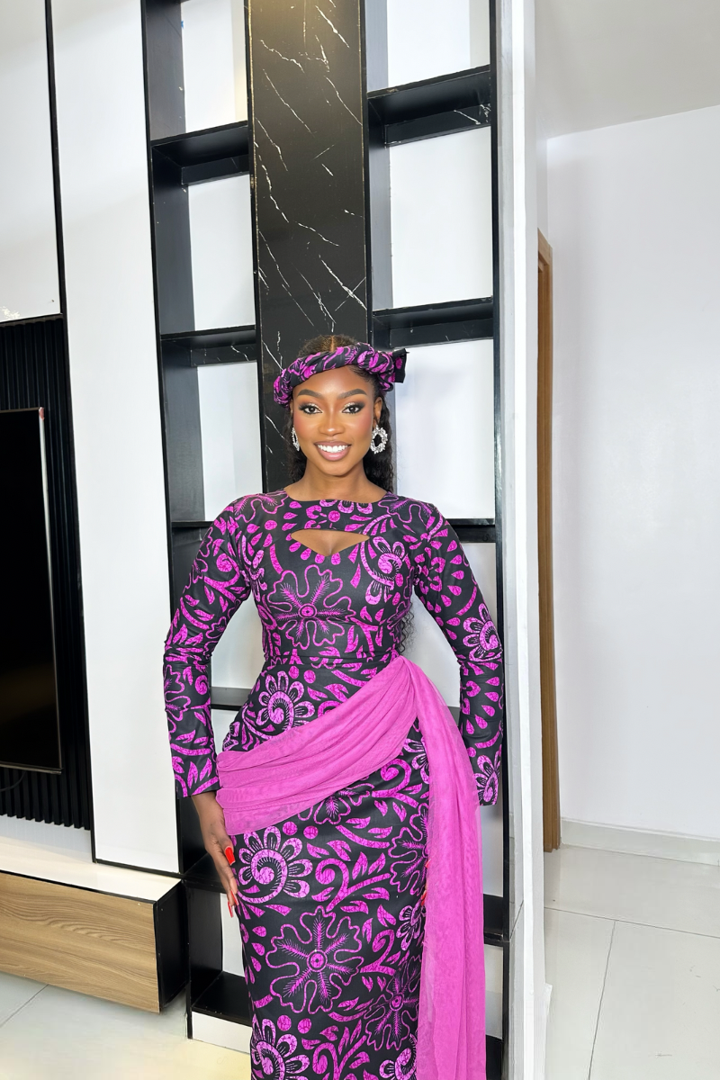 OMALICHA ANKARA DRESS NEW PRINT - PINK - SHESABI