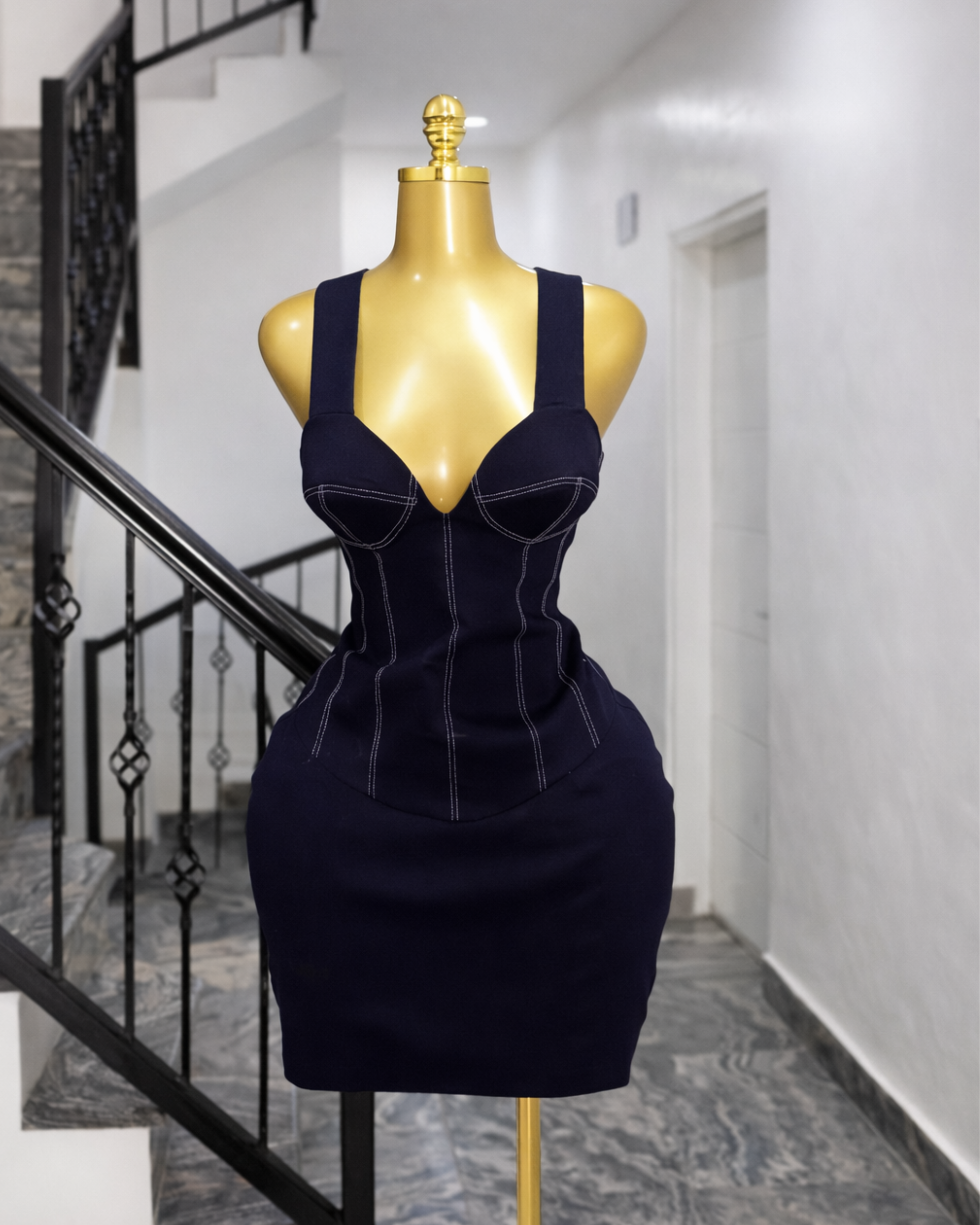 Midnight DENIM SKIRT SET - SHESABI