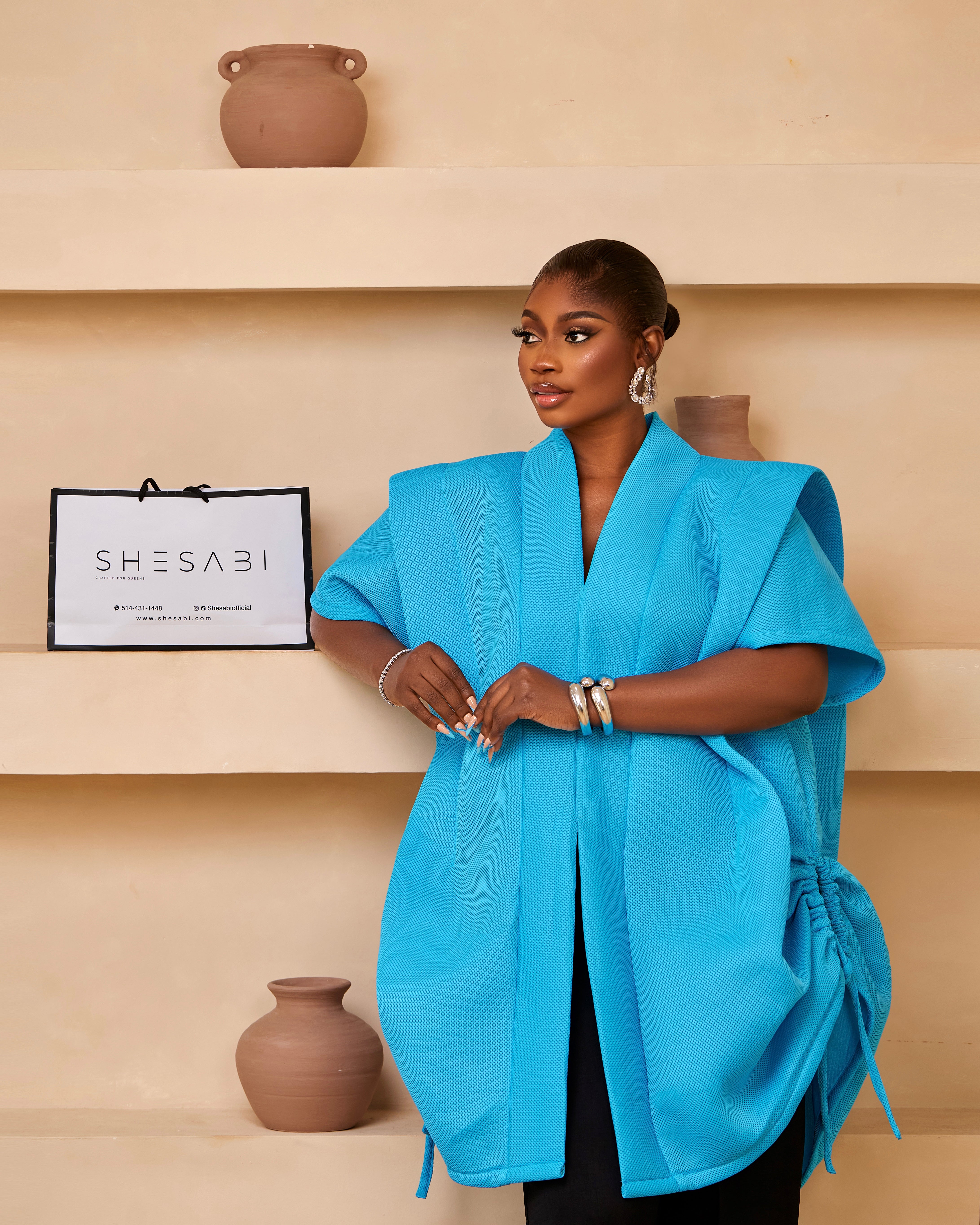 BOSS LADY SET - Turquoise Blue - SHESABI