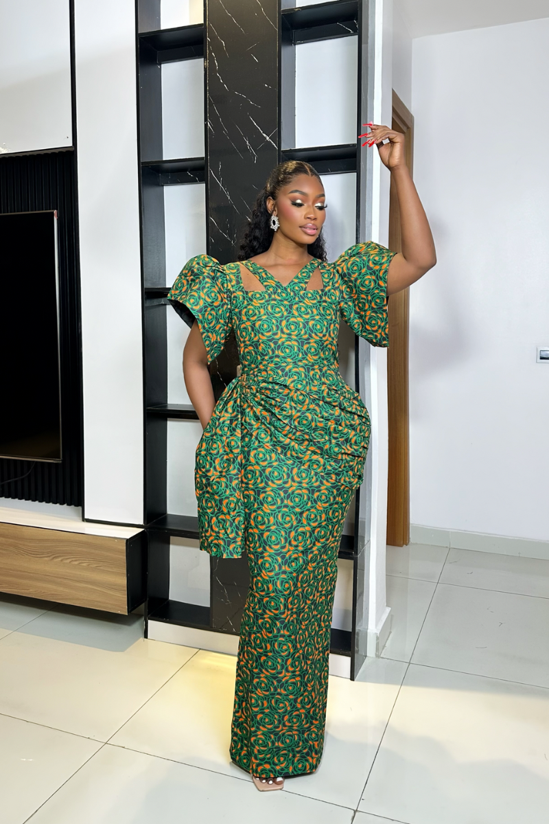 AMARA ANKARA DRESS NEW PRINT - SHESABI