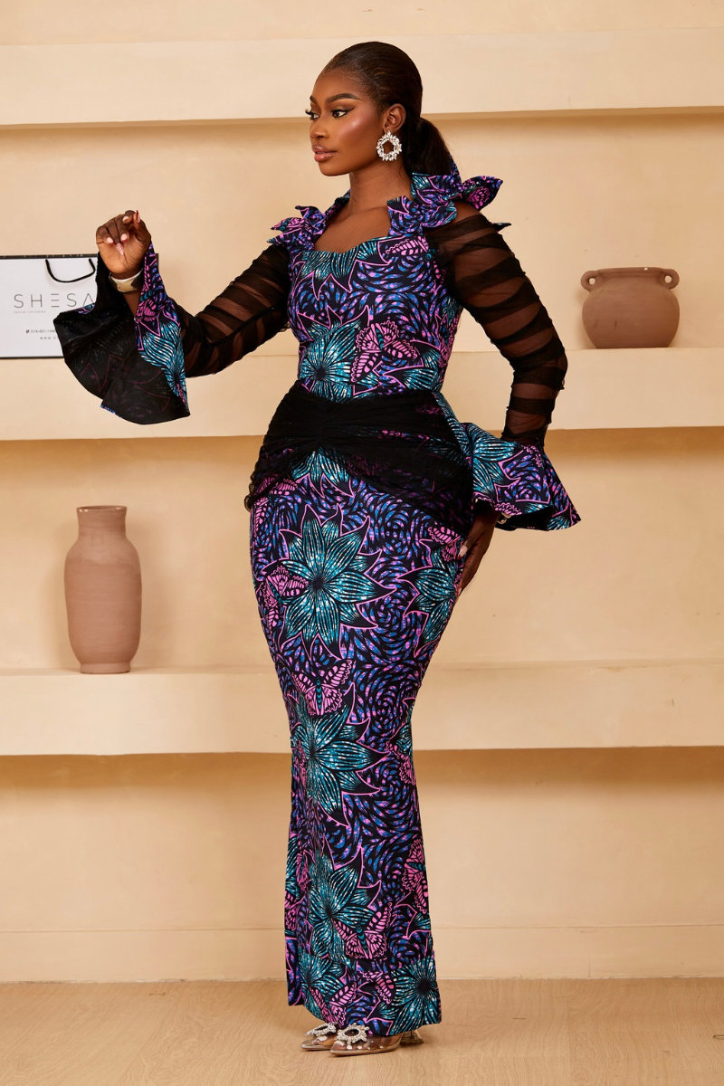 Adanna Ankara Dress - SHESABI