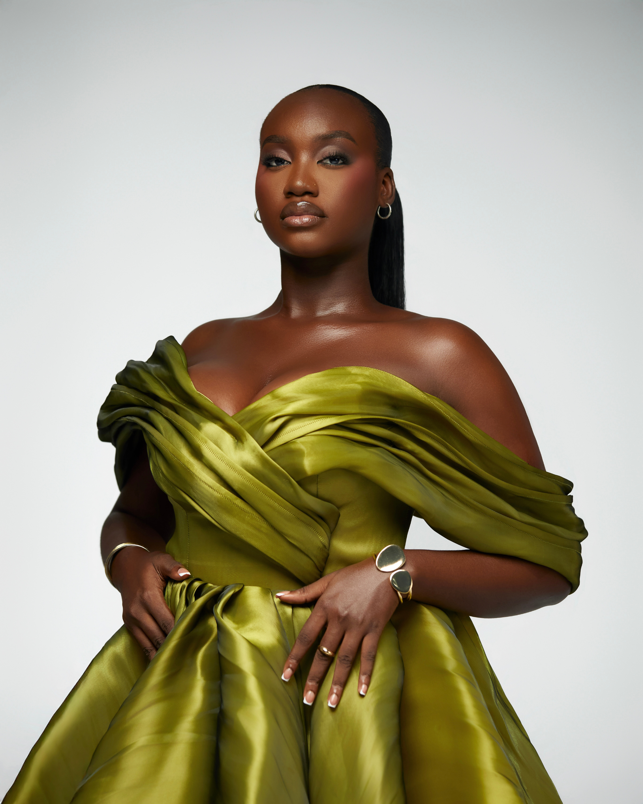 Zariah Draped Mini Dress - SHESABI