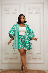 BUMI - TWO PIECE ANKARA SET GREEN